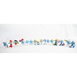 Lot of 16 Smurfs PVC Toy Figures Cake Toppers Peyo McDonalds - Some Duplicates